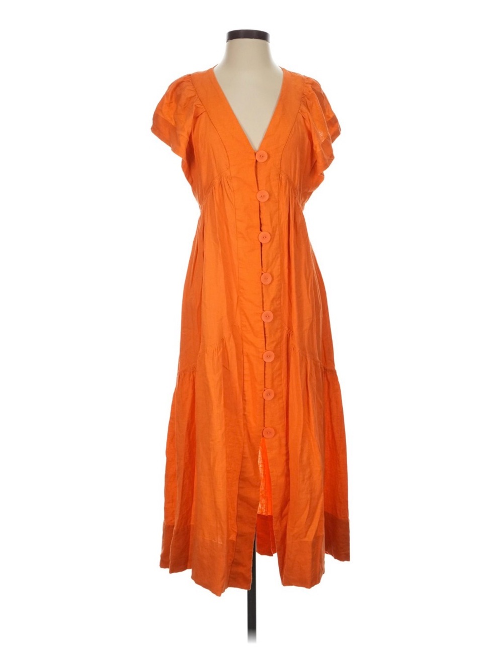 Anthropologie V neck button up dress